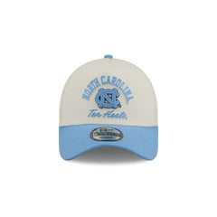 North Carolina Tar Heels Chrome White Arched 9FORTY A-Frame Snapback Hat