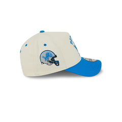 Detroit Lions Chrome White Arched 9FORTY A-Frame Snapback Hat