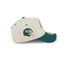 Philadelphia Eagles Chrome White Arched 9FORTY A-Frame Snapback Hat