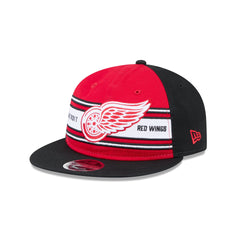 Detroit Red Wings Team Stripes Retro Crown 9FIFTY Snapback Hat