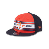 Houston Astros Team Stripes Retro Crown 9FIFTY Snapback Hat