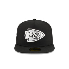 Just Caps Chiseled Logo Kansas City Chiefs 59FIFTY A-Frame Fitted Hat