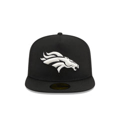 Just Caps Chiseled Logo Denver Broncos 59FIFTY A-Frame Fitted Hat