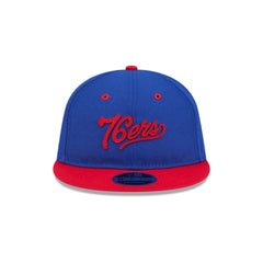Philadelphia 76ers Chainstitch Script Retro Crown 9FIFTY Snapback Hat