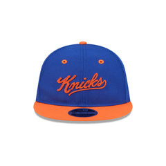 New York Knicks Chainstitch Script Retro Crown 9FIFTY Snapback Hat