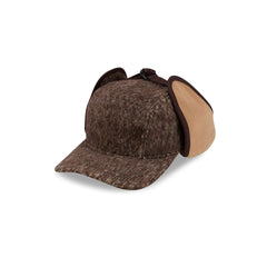 New Era Cap Silver Tier Melton Wool Dog Ear Camper Hat