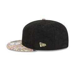 New Era Cap Gold Tier Multi-Pattern Black 9FIFTY Adjustable Hat