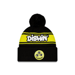 DISHIN�� Black Pom Knit Hat