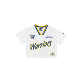 Golden State Warriors Sport Classics Women's Cropped White T-Shirt