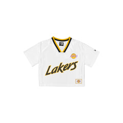 Los Angeles Lakers Sport Classics Women's Cropped White T-Shirt
