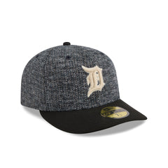 Detroit Tigers Three Looms Tweedy Cotton Black 59FIFTY Fitted Hat