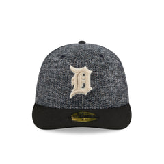 Detroit Tigers Three Looms Tweedy Cotton Black 59FIFTY Fitted Hat