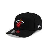 Miami Heat Poly Split Panel 9SEVENTY Stretch-Snap Hat
