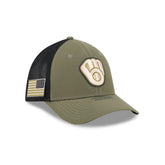 Milwaukee Brewers Armed Forces Day 2026 39THIRTY M-Crown Stretch Fit Hat