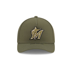 Miami Marlins Armed Forces Day 2026 9FORTY M-Crown A-Frame Snapback Hat