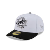 Miami Dolphins 2026 Draft Black and White 59FIFTY Fitted Hat