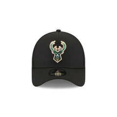 Milwaukee Bucks 2026 Draft Black 9FORTY A-Frame Snapback Hat