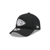 Kansas City Chiefs Black 9FORTY APEX Snapback Hat