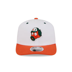 New Era x adidas Miami Hurricanes White Mascot 9SEVENTY Stretch-Snap Hat