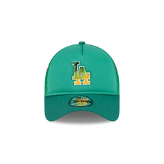 Los Angeles Dodgers Gradient Logo 9FORTY A-Frame Trucker Hat