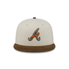 Just Caps Corduroy Chrome Atlanta Braves 59FIFTY Fitted Hat