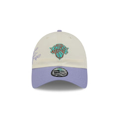 New York Knicks Lavender Flowers Casual Classic Adjustable Hat