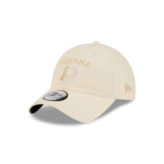 Indiana Pacers Team Logo Cream Casual Classic Adjustable Hat