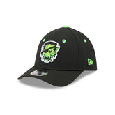 Erie SeaWolves Theme Night Black Neon 39THIRTY M-Crown Stretch Fit Hat