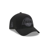 Los Angeles Lakers Waxed Canvas Black 59FORTY A-Frame Fitted Hat