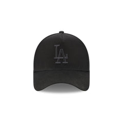 Los Angeles Dodgers Waxed Canvas Black 59FORTY A-Frame Fitted Hat