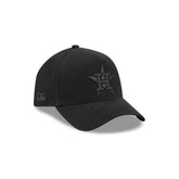 Houston Astros Waxed Canvas Black 59FORTY A-Frame Fitted Hat