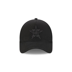 Houston Astros Waxed Canvas Black 59FORTY A-Frame Fitted Hat