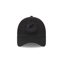 Miami Dolphins Waxed Canvas Black 59FORTY A-Frame Fitted Hat