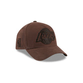 Los Angeles Lakers Waxed Canvas Brown 59FORTY A-Frame Fitted Hat