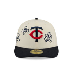 Minnesota Twins Floral Outline 59FIFTY Fitted Hat
