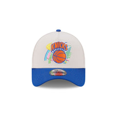 New York Knicks Hardwood Classics Retro Stone 9FORTY A-Frame Snapback Hat