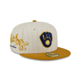 Milwaukee Brewers Chrome Herringbone 59FIFTY Fitted Hat