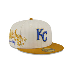 Kansas City Royals Chrome Herringbone 59FIFTY Fitted Hat