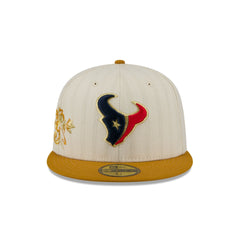 Houston Texans Chrome Herringbone 59FIFTY Fitted Hat