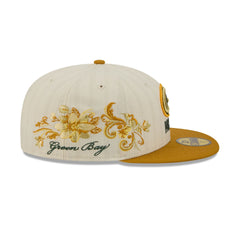 Green Bay Packers Chrome Herringbone 59FIFTY Fitted Hat