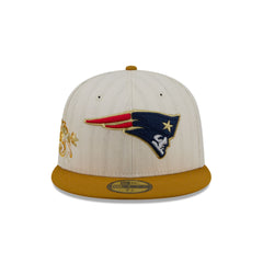 New England Patriots Chrome Herringbone 59FIFTY Fitted Hat