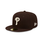 Philadelphia Phillies Brown Basic 59FIFTY Fitted Hat