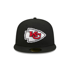 Kansas City Chiefs Black Basic 59FIFTY Fitted Hat
