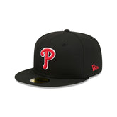 Philadelphia Phillies Black Basic 59FIFTY Fitted Hat