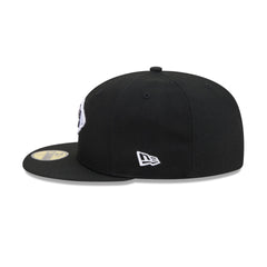 Kansas City Chiefs Black and White Basic 59FIFTY Fitted Hat