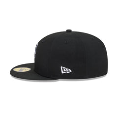 New York Mets Black and White Basic 59FIFTY Fitted Hat