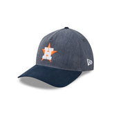 Houston Astros Herringbone Team Colors 9TWENTY A-Frame Adjustable Hat