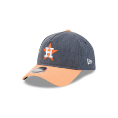 Houston Astros Herringbone Team Colors 9FORTY A-Frame Adjustable Hat