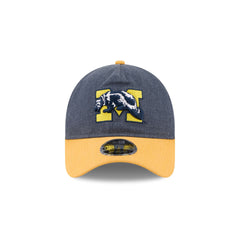 Michigan Wolverines Herringbone Team Colors 9FORTY A-Frame Adjustable Hat