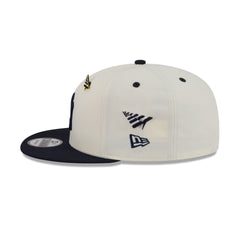 Paper Planes x New York Yankees Chrome White 9FIFTY Snapback Hat